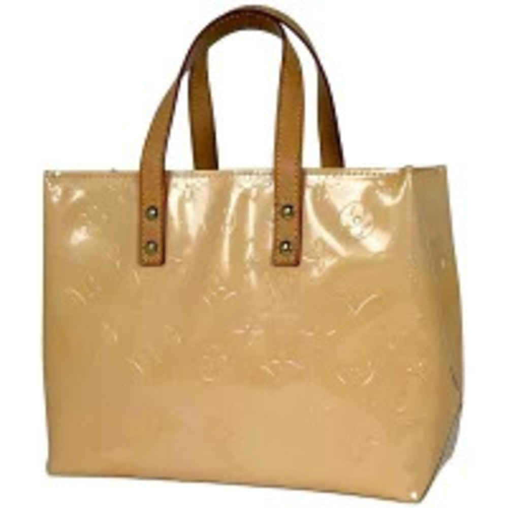 Louis Vuitton Lead Handbag Tote Bag Monogram Vernis Marshmallow Pink
